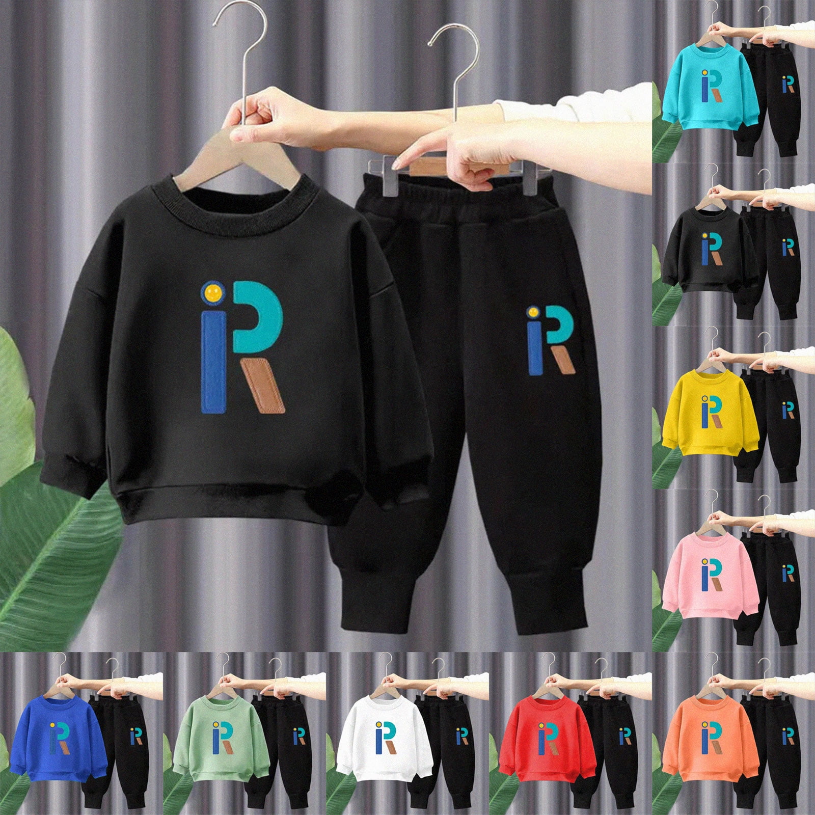 Boys Prints Pajamas 2 Pieces Long Sleeve Jammies Set Toddler Pjs Sleepwear 6-12 Months 12-24 Months 2T 3T 4T 5T 6T 7T 8T 9T Children(Red 5-6 Years)