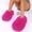 Hot Pink, variant on Women's Slippers Closed Back Mule Slippers Ultra Fluffy Faux Fur Fleece Lined Thick Cushioned Sole for Evening Sofa Movie Time Cold Weather Indoor Leisure Purple 6.5-7