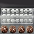 thumbnail image 2 of Clear Hard Plastic Rose Shaped Mould, 21 Cavity Chocolate Molds, Kitchen Baking Tool, DIY Jelly Mould, 2 of 6