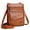 #Brown, variant on BadPiggies Crossbody Cell Phone Pouch, Waterproof PU Leather Purse Wallet Lightweight Adjustable Small Shoulder Bag