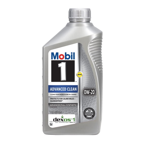Mobil 1 Advanced Clean Full Synthetic Motor Oil 0W-20, 1 Quart