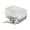 White basin 10 high, variant on Cat Litter Box, Cat Litter Box With Lid, Stainless Steel Cat Toilet Large Cat Litter Box With Scoop And Anti-slip Mat, Easy To Clean, Non-Sticky