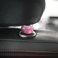 thumbnail image 3 of Collares para reposacabezas de coche BELOMI, paquete de 4 unidades, diamantes de imitación, color cobre rosa, 3 of 6