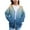 Dark Blue, variant on Girls Hoodies Cute Full Zip Gradient Color Long Sleeve Sweatshirts Fall Winter Warm Fashion Casual Outwear for Kids Hot Pink 9-10 Years