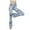 Blue 4, variant on Women Yoga Long Pants Patchwork Color Slim Stitching Peach Sports Yoga Pants Leggings