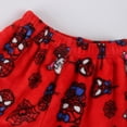 thumbnail image 6 of Spider Hero Halloween Pants Women's Fleece Pajama Pants Warm Winter Flannel Lounge Bottoms Cartoon Spider Hero Graphic Sleepwear Cozy Soft Thermal PJ Trousers with Pockets Relaxed Fit, Wine, L, 6 of 9