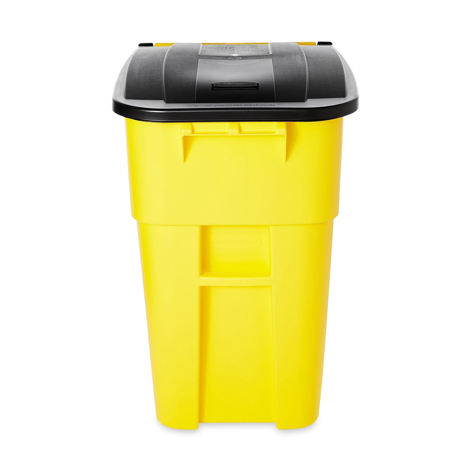 Rubbermaid Commercial Products 50 Gallon Rollout Trash Can, Blue