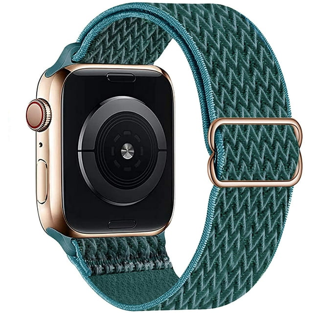 Bracelet Solo Loop Extensible Compatible avec Apple Watch 42mm 44mm, Élastiques Tressés Réglables en Nylon pour Femmes et Hommes Compatible avec iWatch Series (Style7)