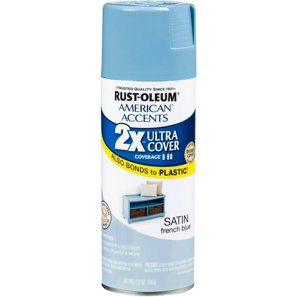 Rust Oleum American Accents Ultra Cover 2x Satin French Blue Satin French Blue