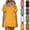 Yellow, variant on POIUYTR Women Summer Hooded T-shirt Dress Casual Short Sleeve A-Line Mini Dresses Vacation Ruffle Hem Outfits