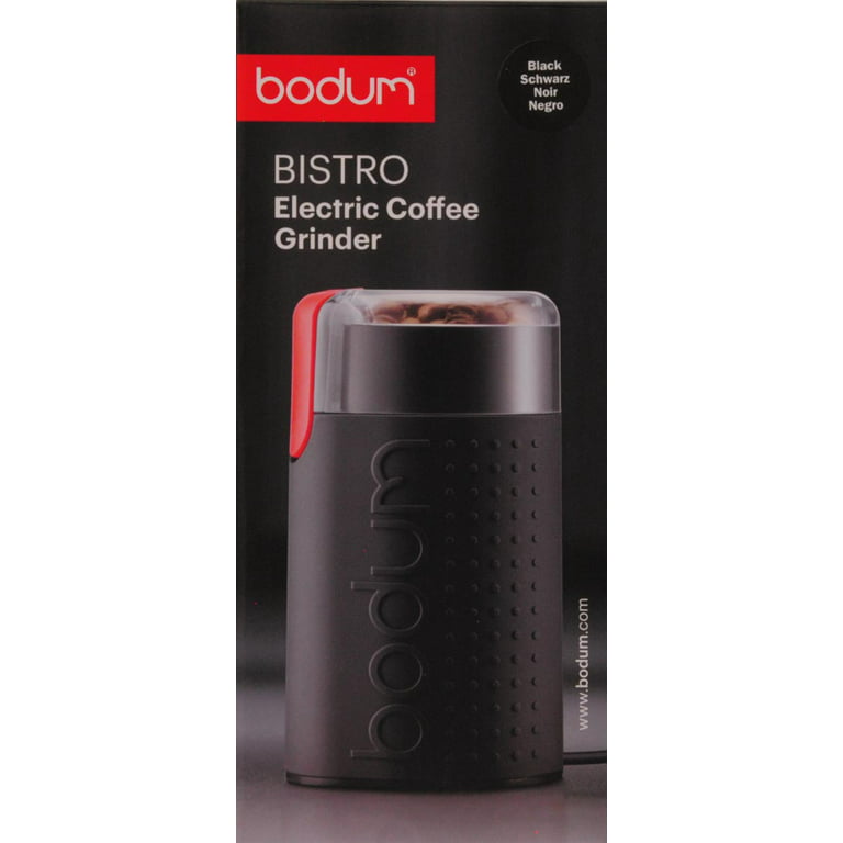 Bodum BISTRO Blade Grinder, Electric Blade Coffee Grinder, Black, 3-ounce