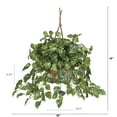thumbnail image 2 of Nearly Natural Pothos Hanging Basket Silk Plant, 2 of 8
