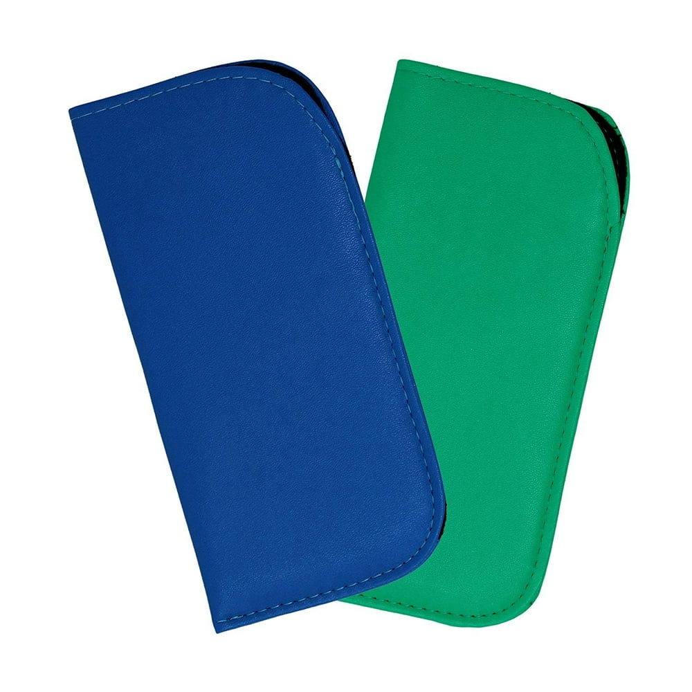 2 Pack Soft Slip In Eyeglass Case for Women Glasses, Reading Glasses