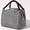 Black, variant on Insulated Lunch Bag for Women and Men, Portable Striped Thermal Lunch Box with Zipper & Handles for Work, School, Picnic, or Travel, Red (23 x 15 x 16 cm)