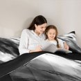 thumbnail image 4 of Homewish Black White Gray Twin Comforter Sets,Watercolor Mountain Fluid Bedding Set,Black Reversible,2 Pieces,1 Comforter and 1 Pillowcase, 4 of 7
