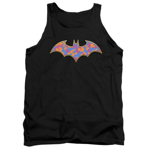 Batman Gold Camo Adult Tank Top Black