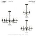 thumbnail image 3 of 52167-04 Livex Lighting Windsor - 7 Light Chandelier in Traditional Style - 28 Inches wide by 15.5 Inches high-Black Finish    -Traditional, 3 of 11