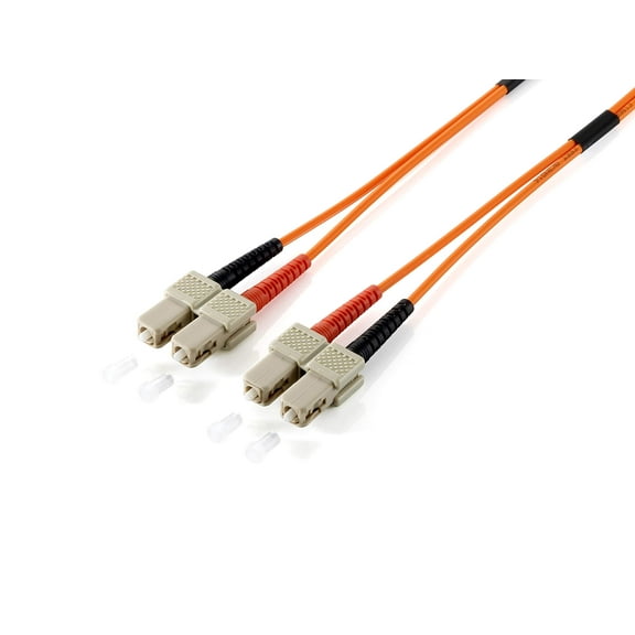 Equip Fibre Optic Patch Cable (SC->SC 10.00 m Singlemode Duplex OS2 Yellow Polybag)