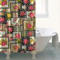 thumbnail image 4 of Pioneer Flower Floral Print Pattern Shower Curtain 72"x72", Bathroom Decorative Shower Curtain Set with 12 Hooks, Waterproof Washable, 4 of 6