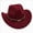 Wine_1, variant on Gibobby Toddler Cowboy Hat Western Cowgirl Hat Unisex For 3-8 Years Boys Girls Kids Classic Ranch Cowboy Hat Outdoor Dress Up Cap,Navy