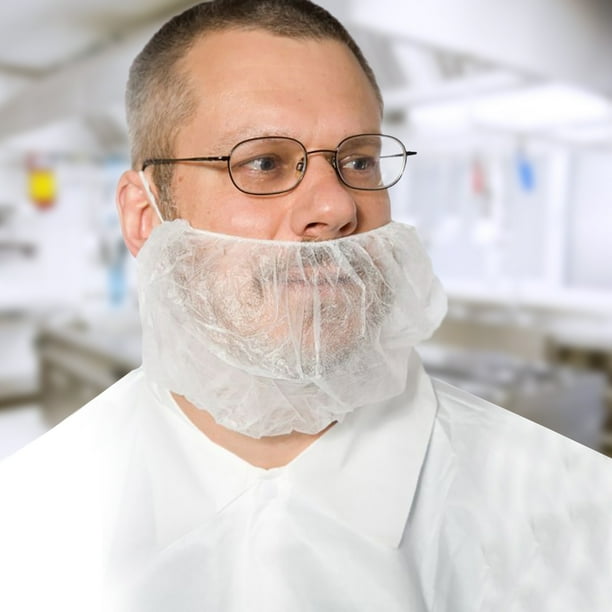 100Pcs Disposable Breathable Polypropylene Beard Covers Economical