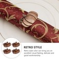 thumbnail image 2 of 4Pcs Chic Retro Style Halloween Creative Pumpkin Shape Design Napkin Rings, 2 of 6