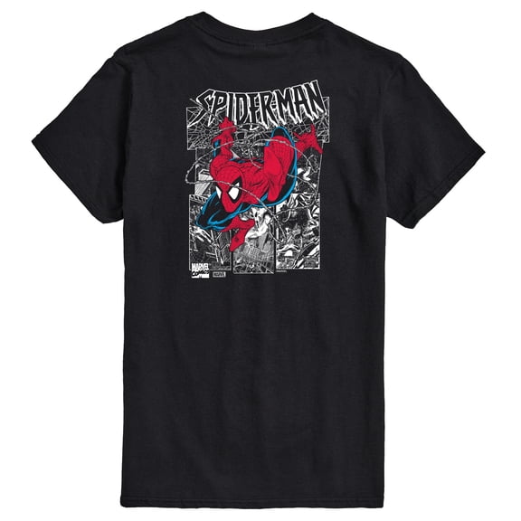 Marvel Spider-Man - Comic Panels - Men's Short Sleeve Graphic T-Shirt