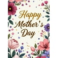 thumbnail image 4 of Floral Happy Mother's Day Backdrop Banner Decoration Background Flower Print Party Supplies Wall Hanging Photography Props Mother's Day Celebration, 4 of 7