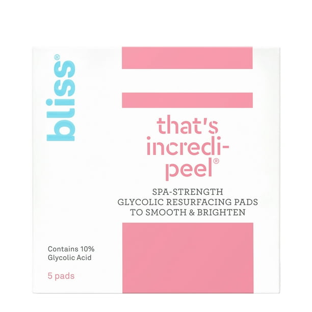 Bliss That’s IncrediPeel® Glycolic Acid Resurfacing Face Peel Pads