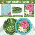 thumbnail image 3 of Juego de platos de papel Yiaoyinnz, 48 unidades, estilo hawaiano tropical, 18 cm, 3 of 7