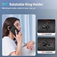 thumbnail image 6 of for Google Pixel 8A Case with Camera Lens Cover HD Screen Protector, 10 FT Military Grade Drop Protection, Magnetic Ring Holder Kickstand Protective Phone Case, Black, 6 of 13