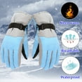 thumbnail image 4 of Gubotare Kids Gloves Kids Winter Gloves Waterproof Gloves Kids Gloves Finger Boys Gloves for Girls (Light Blue,Medium), 4 of 4