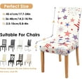 thumbnail image 2 of Independence Day Dining Room Chair Covers Set of 6,4th of July Fireworks Star Flag Dining Chair Cover,Stretchy Removable Washable Dining Chair Cover,Suitable for 4th of July Kitchen Dining Room Decor, 2 of 6