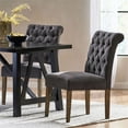 thumbnail image 2 of Noble House Dinah Dark Grey Dining Chairs (Set of 2), 2 of 9