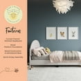 thumbnail image 3 of Buzz & Bloom Kids Twin-Size Platform Bed with Curved Channel Stitched Headboard, Marshmallow, 3 of 12