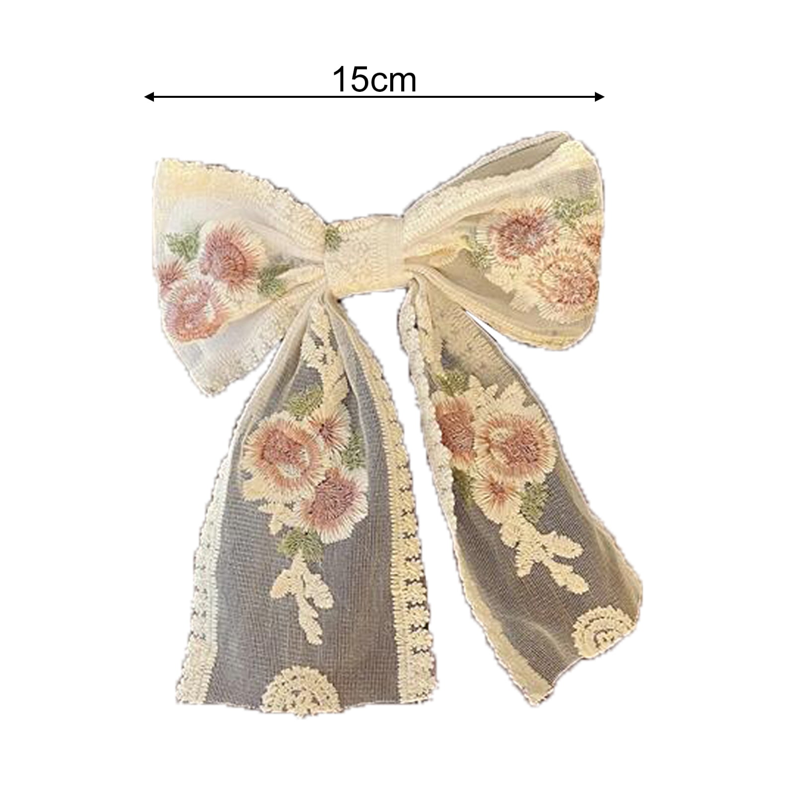 SUN SIGN】Korean Ribbon Bow Rose Hair Clip Ponytail Big-name Fashion  All-match Hairpin Ribbons tie ties accessories for Women
