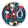 thumbnail image 1 of Faldas para árbol de Navidad de 36 pulgadas con texto "Merry Christmas", tapete para árbol de Navidad para vacaciones de invierno, falda para árbol de Navidad para decoraciones navideñas rústicas, 1 of 8