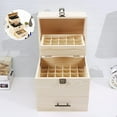 thumbnail image 3 of WUZSTAR 3 Layer Essential Oil Box Organizer Wood Essential Oil Storage Container Gift,59 Grid, 3 of 8