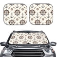 thumbnail image 2 of Salouo Anchor with Rope Pattern Car Windshield Sun Shade Foldable | Front Windshield Shade for Sun, Heat and UV Rays | Interior Sun Protection-Large, 2 of 6