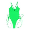 thumbnail image 4 of One Piece Swimsuit for Women Women Multi Color Solid Color High Waist Conjoined Body Swimsuit Bikini, 4 of 8