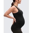 thumbnail image 4 of CRZ YOGA Butterluxe Maternity Racerback Tank Tops Sleeveless Womens Pregnancy Yoga Workout Shirt with Built in Bra, 4 of 6