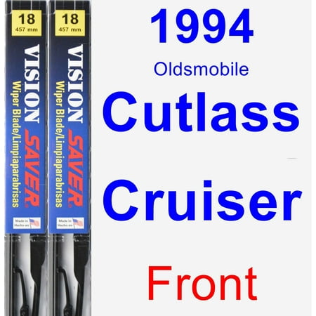 83 Oldsmobile Cutlass Cruiser 1994 Oldsmobile Cutlass Cruiser Wiper Blade Set/Kit (Front) (2 Blades) - Vision Saver ()