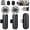 Black, variant on PQRQP Wireless Microphone for iPhone Android–2 Pack Lavalier Mic for Video Recording, USB-C Plug & Play, High-Fidelity Audio
