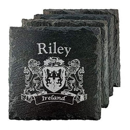 

Riley Irish Coat of Arms Slate Coasters - Set of 4