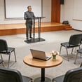 thumbnail image 2 of FixtureDisplays Podium en Métal Double Largeur Design Moderne 13137, 2 of 10