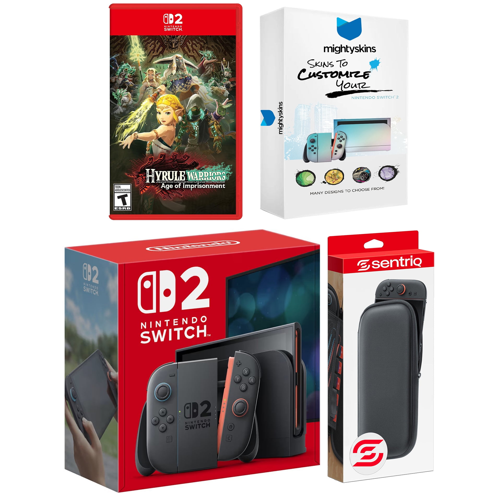 Nintendo Switch 2 Video Game Console with MightySkins Code Bundle