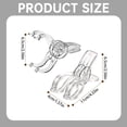 thumbnail image 4 of Offres en Liquidation!!4 Pcs Ensemble de Pinces à Serviettes Transparentes avec Ressort Pinces à Serviettes de Plage Pinces à Serviettes pour Chaises Pinces à Serviettes de Plage Pinces à Serviettes en Plastique Transparent, 4 of 9