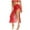 Red, variant on Fringed Skirt Womens Crochet Cover Up Skirt Tassel Knit Boho Skirt Summer Seaside Beach Holiday Sunscreen Fringe Skirt