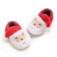 thumbnail image 6 of Generic Clearance Toddler Girl Christmas Baby Winter Santa Soft Sole Cloth Indoor Casual Shoes for Fashion Comfortable Breathable(3-6 Months,Red), 6 of 9