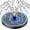 Blue, variant on Solar Fountain Upgrade, 3.5W Solar Powered Bird Bath Fountains with Flower, Outdoor Water Feature Solar Pump with 7-in-1 Nozzles, 4 Fixed Pipes for Humingbirds, Garden, Pool, Pond, and Fish Tank